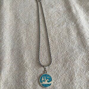 *Lowest Price*Sterling Silver & Turquoise Necklace